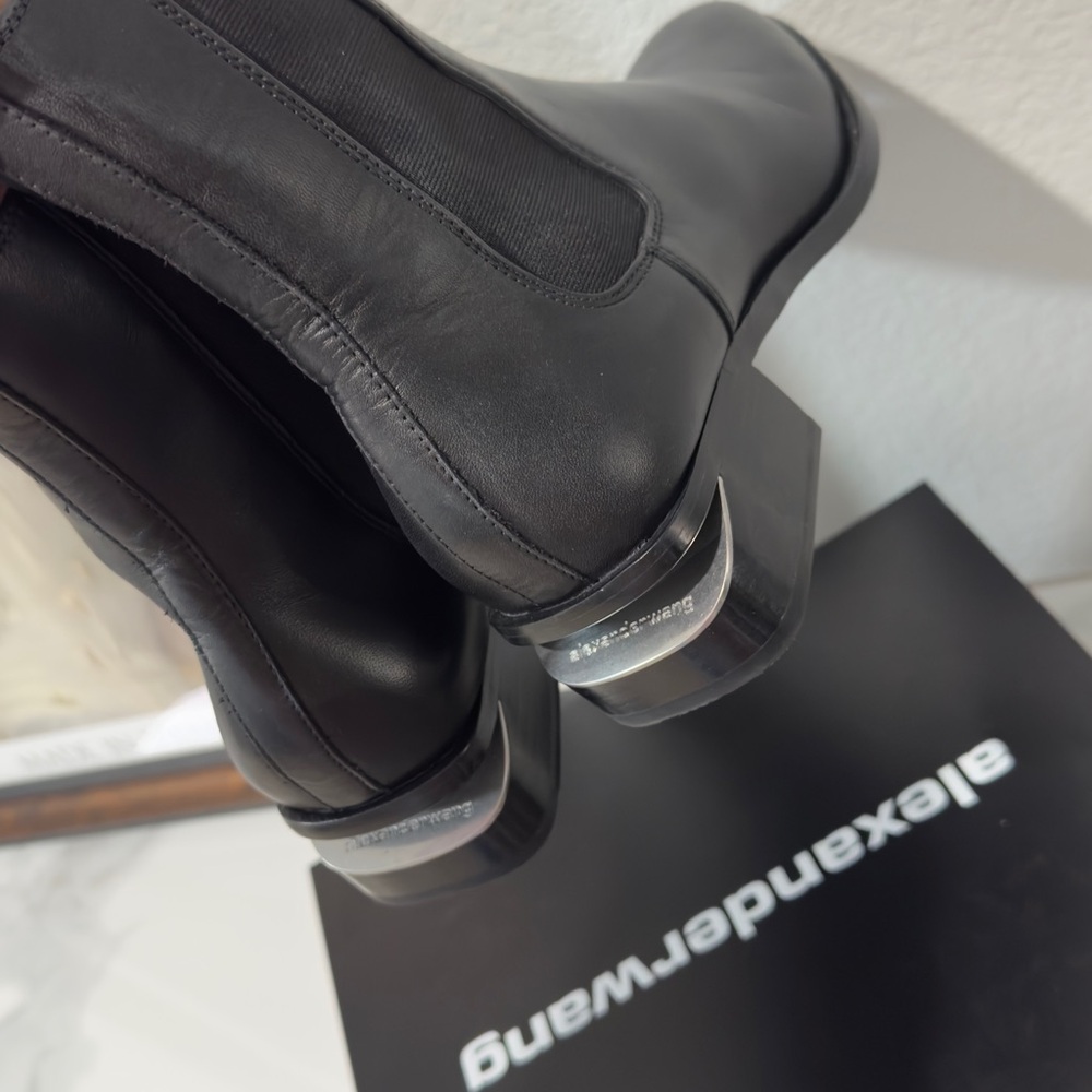 Alexander Wang Black Leather Chelsea Boots - Picture 12 of 14
